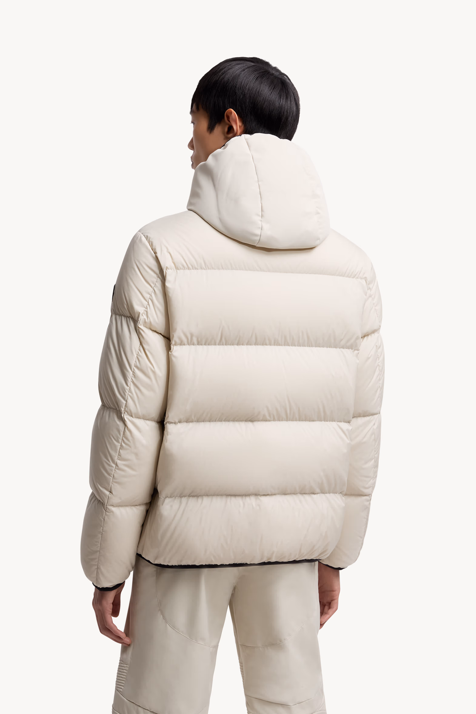 Forez Hooded Short Down Jacket Men Stone Grey Moncler 5